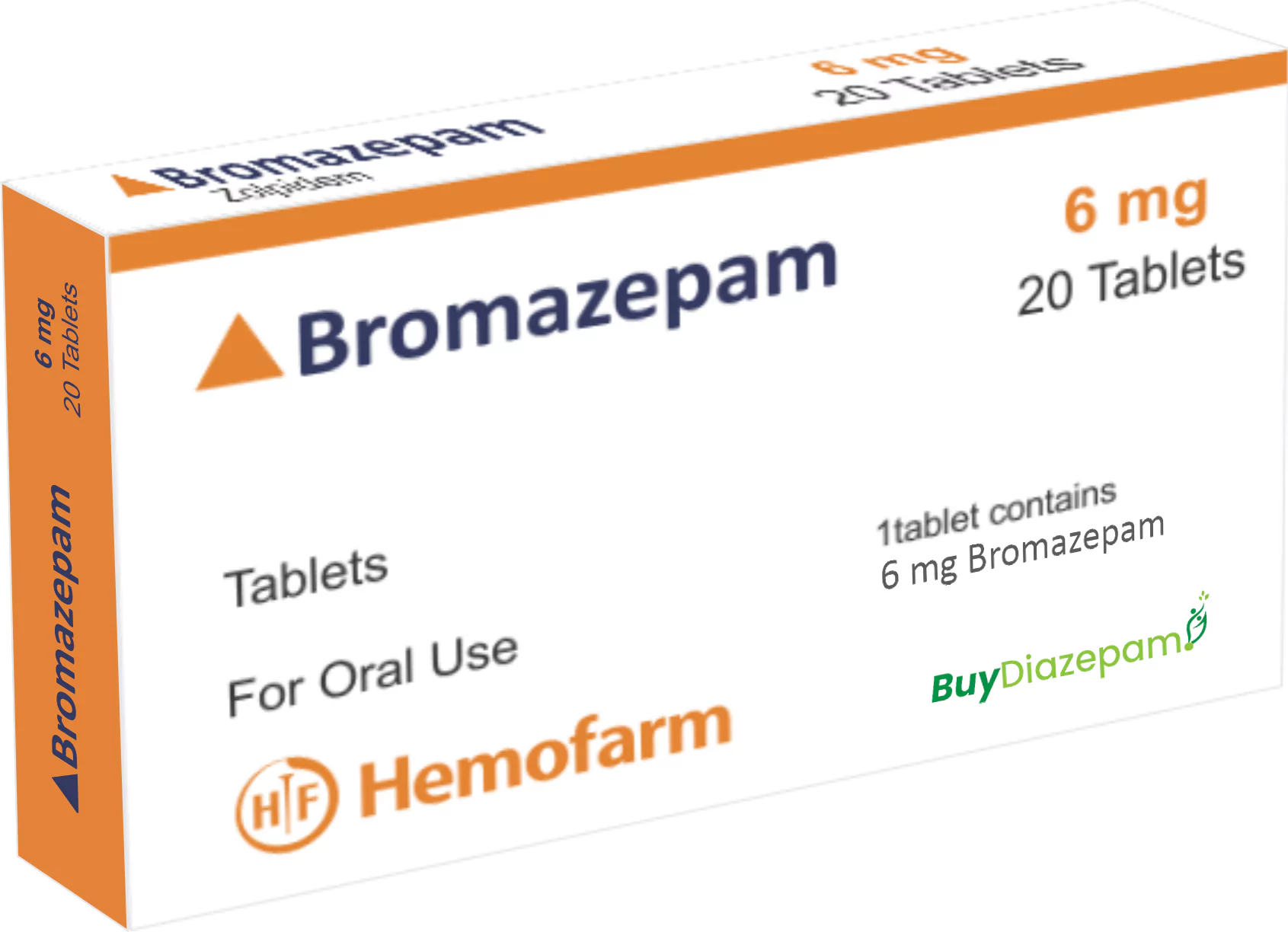 Bromazepam 6mg (20 tablet in Belgium