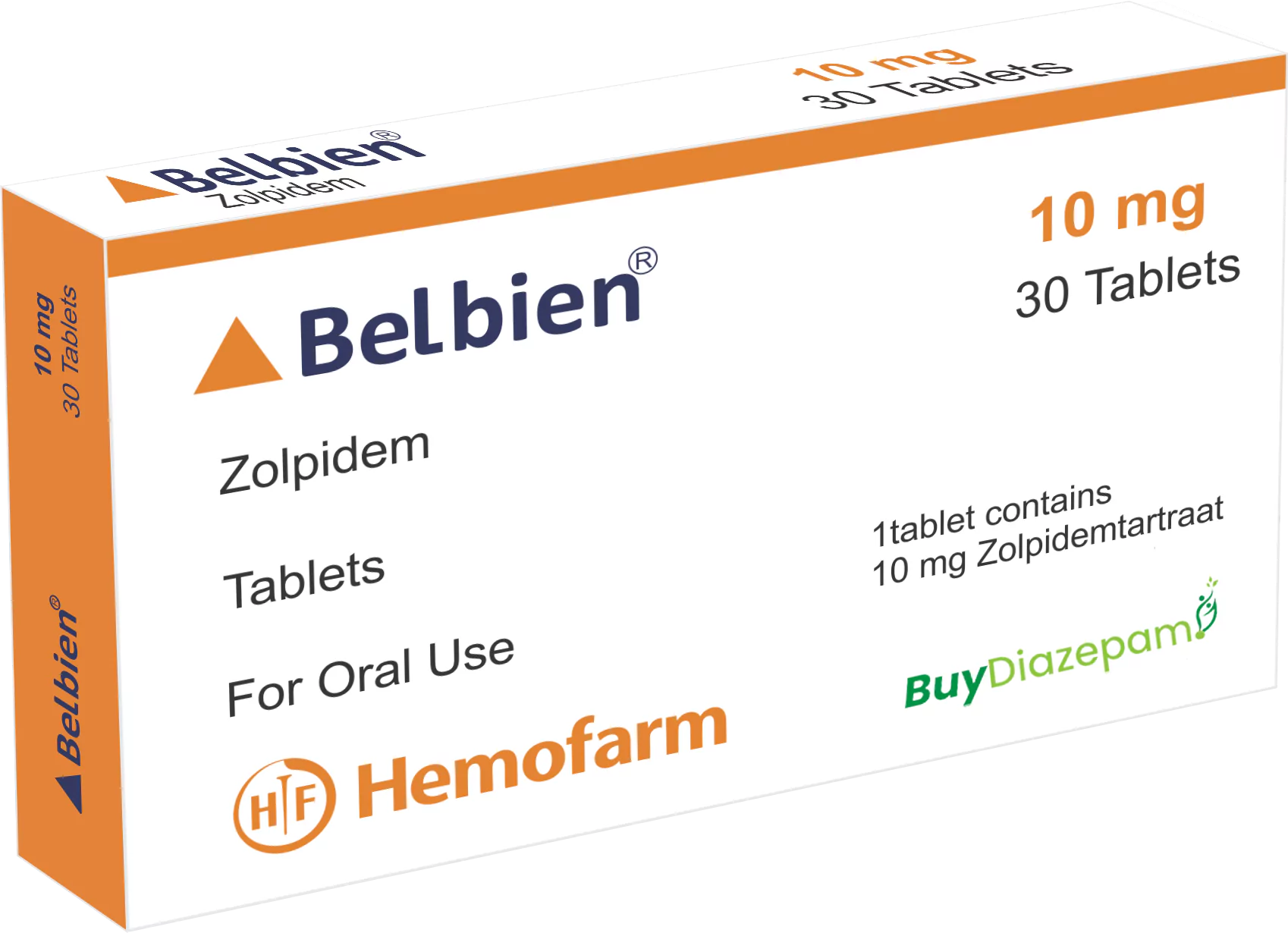 Zolpidem Belbien 10mg 30 Tablets